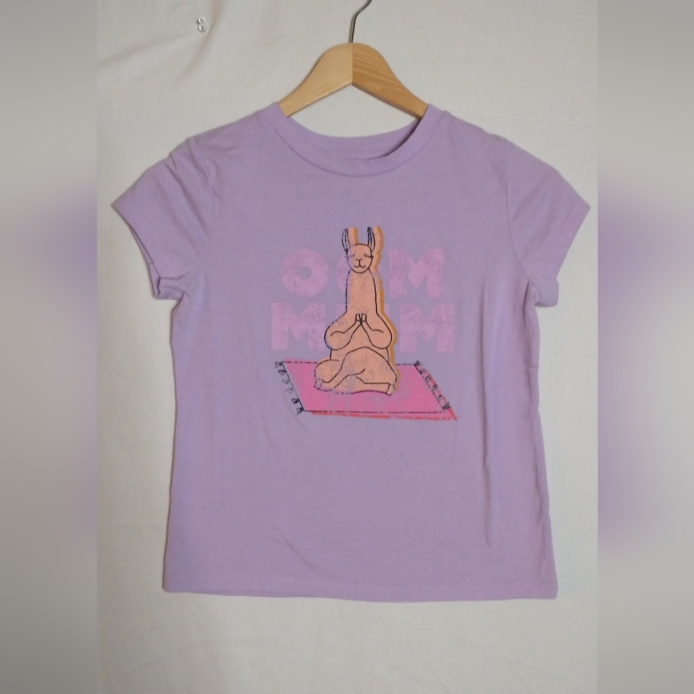 Meditating Llama "Oom" Boho Bohemian Yoga Peaceful Graphic T M